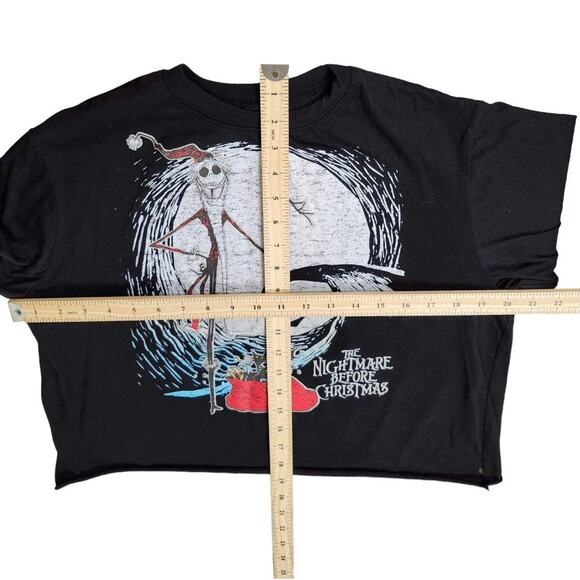 Disney Tim‎ Burton's The Nightmare Before Christmas Large Black Long Sleeve Top - Picture 4 of 4